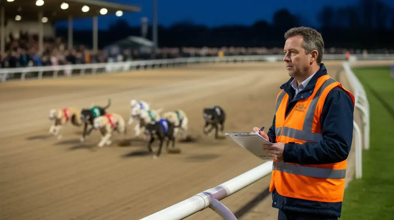 GBGB regulated greyhound racing at a licensed UK stadium